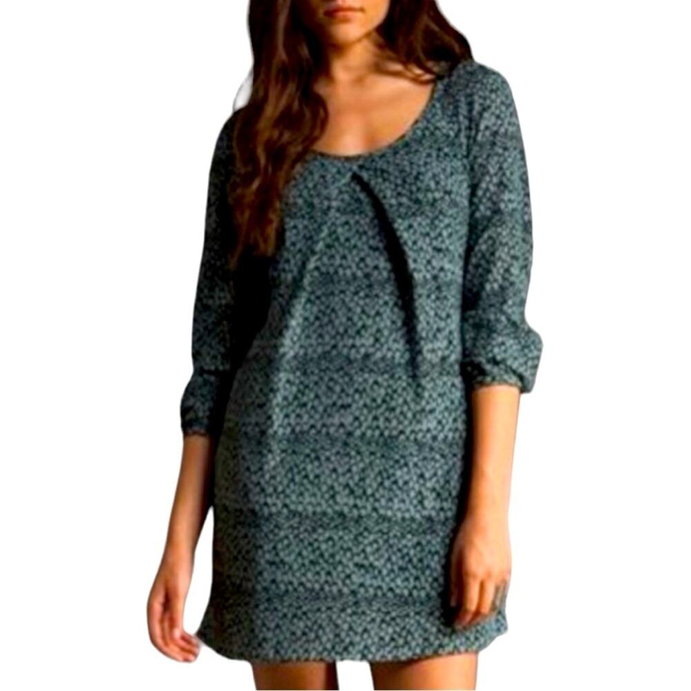 Jack BB Dakota Teal Print Float Dress Size S